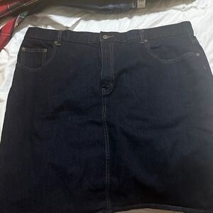 Ralph Lauren Dark Blue Denim Skirt